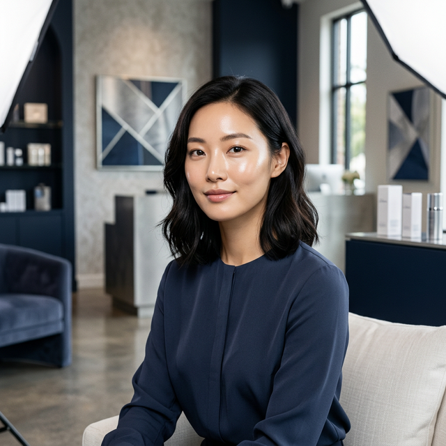 High-end Korean aesthetics model representing K-Beauty Wholesale