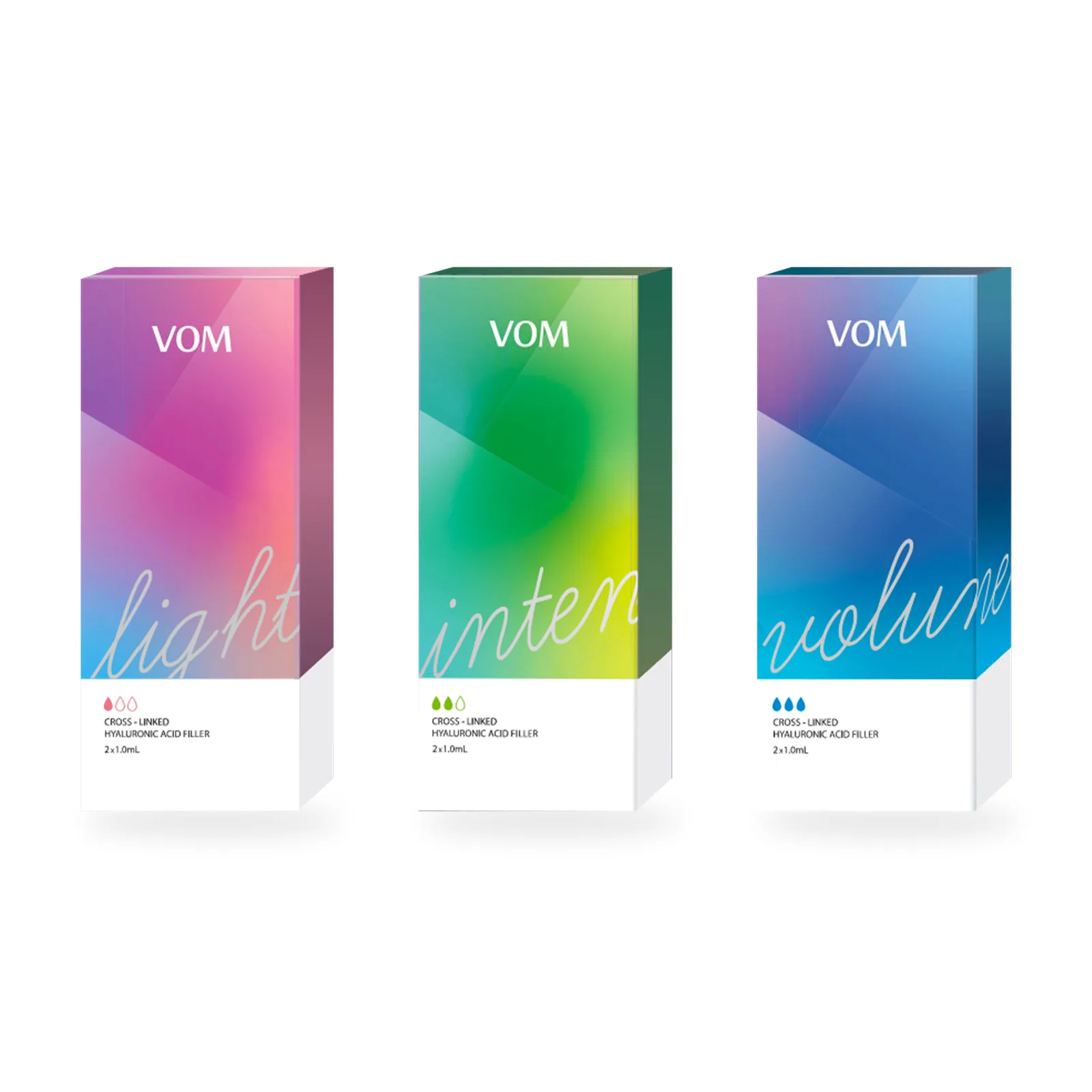 Vom Filler Light, Intensive, and Volume HA lineup from CG Bio